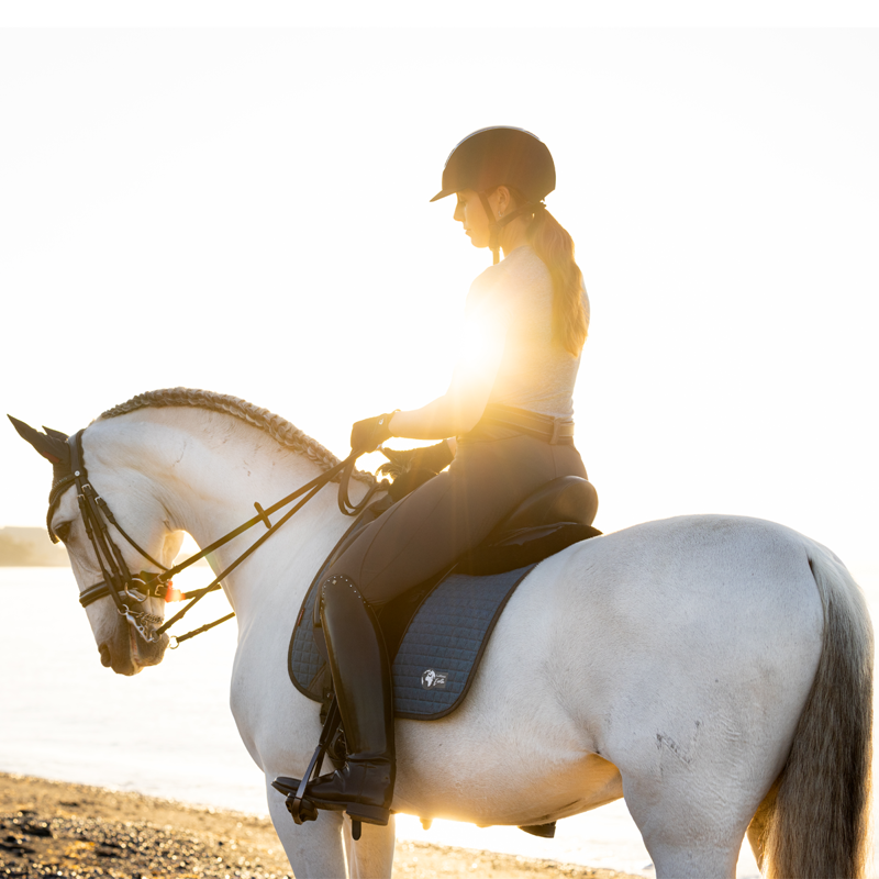 LeMieux Earth Dressage Square - Ocean - Large -2